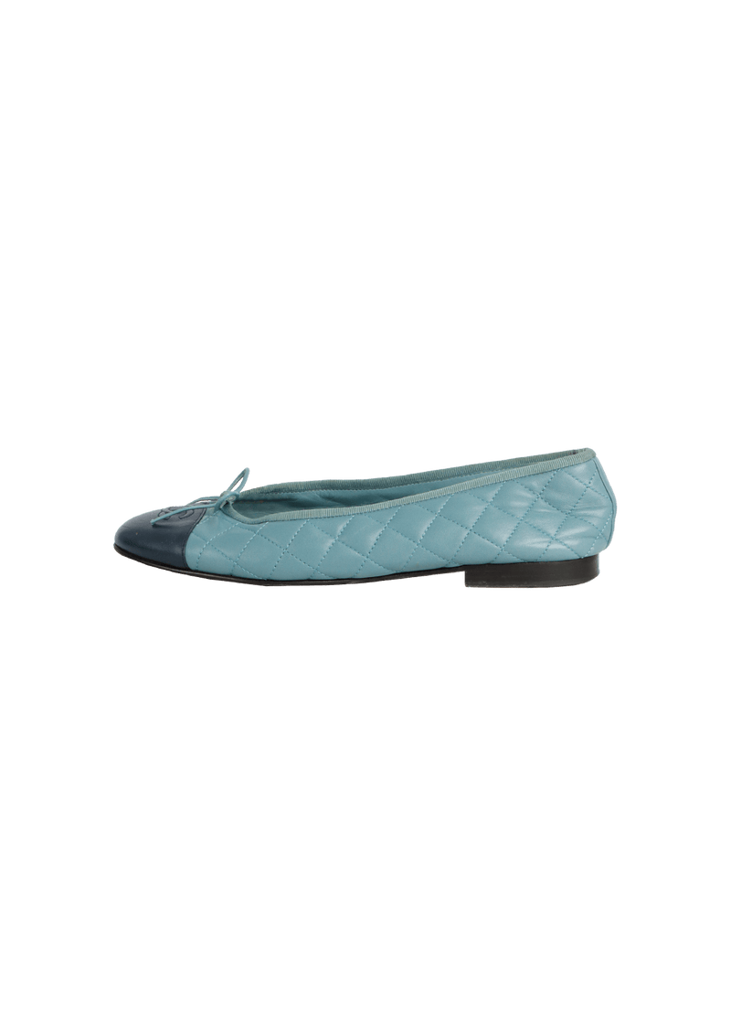 INTERLOCKING CC LOGO BALLET FLATS 39