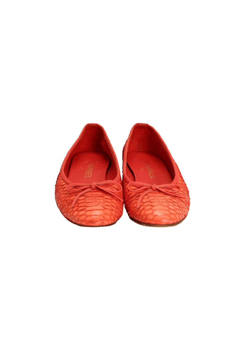 INTERLOCKING CC LOGO BALLET FLATS 35.5