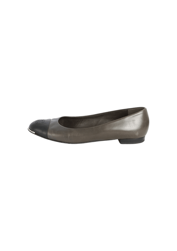 CC CAP-TOE BALLET FLATS 38.5