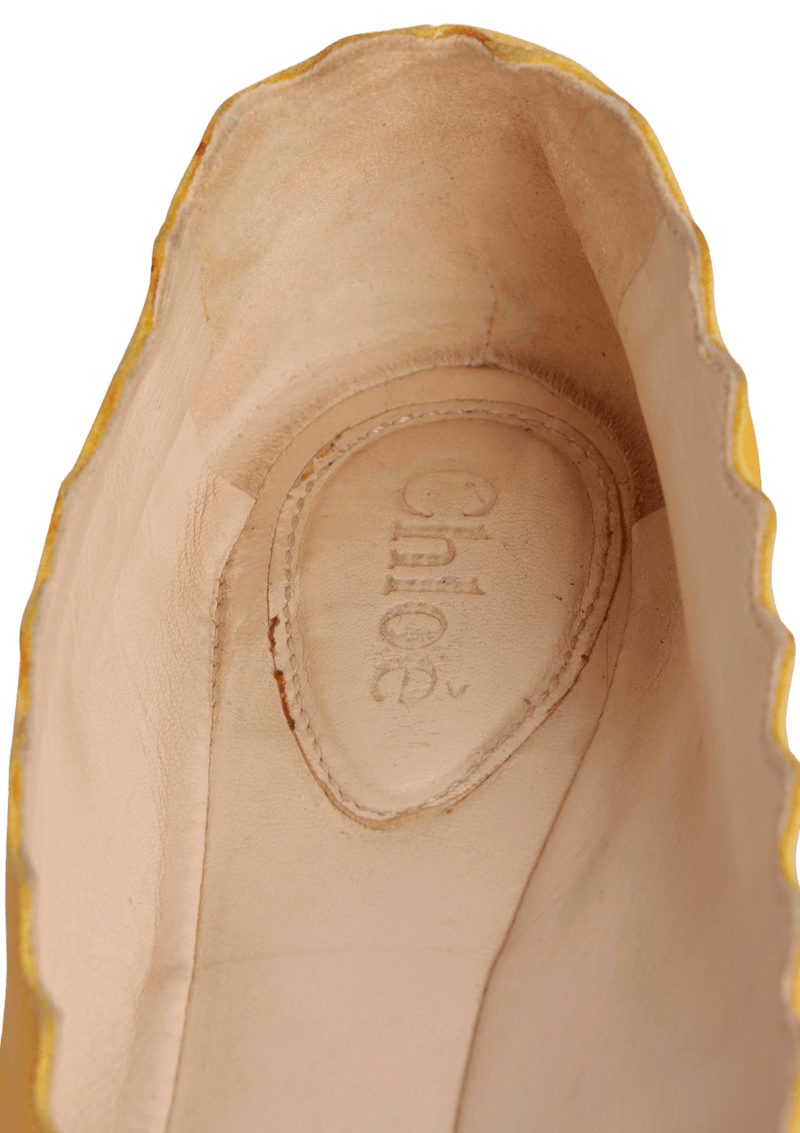 LEATHER BALLET FLATS 34