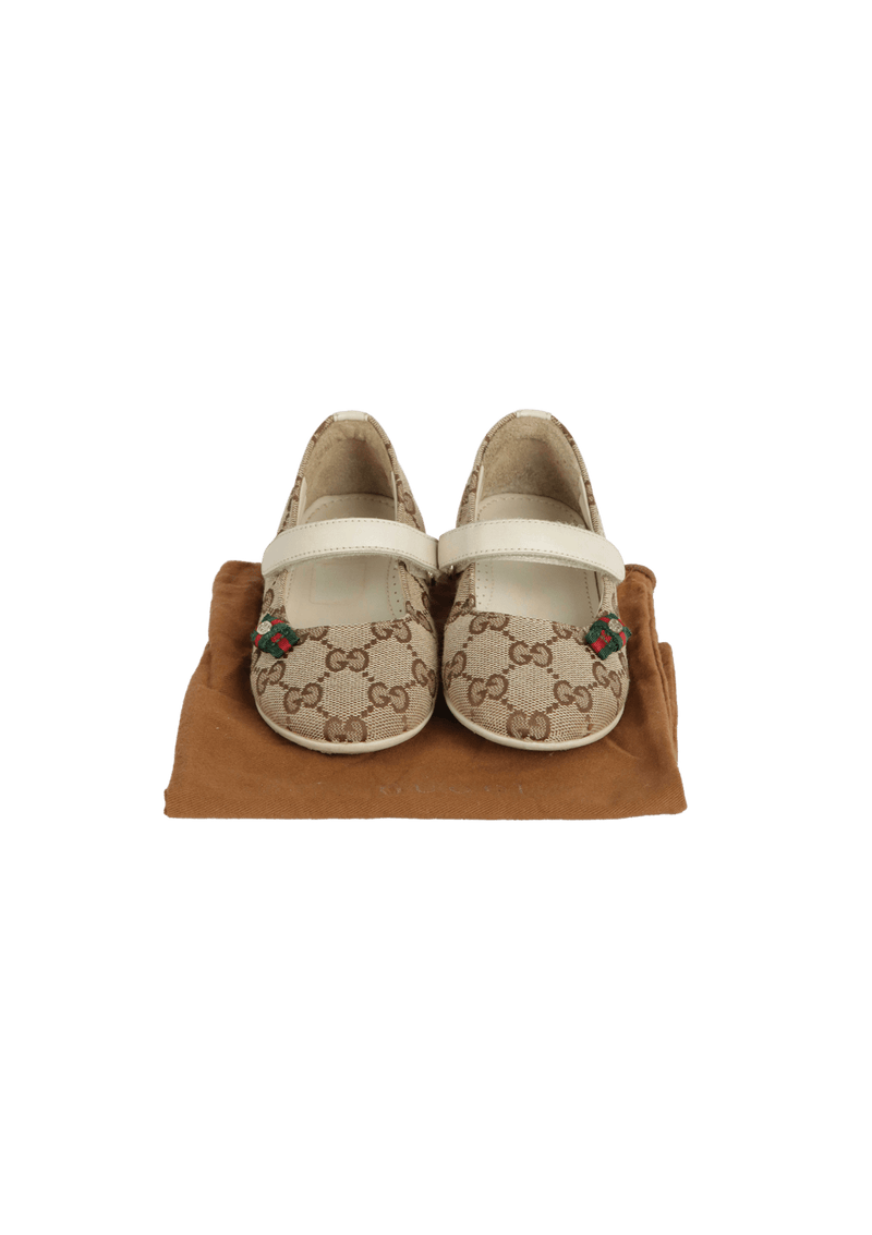 GG CANVAS BALLET FLATS 25