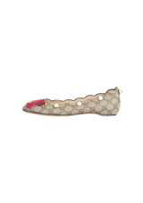 GG CANVAS BALLET FLATS 38.5