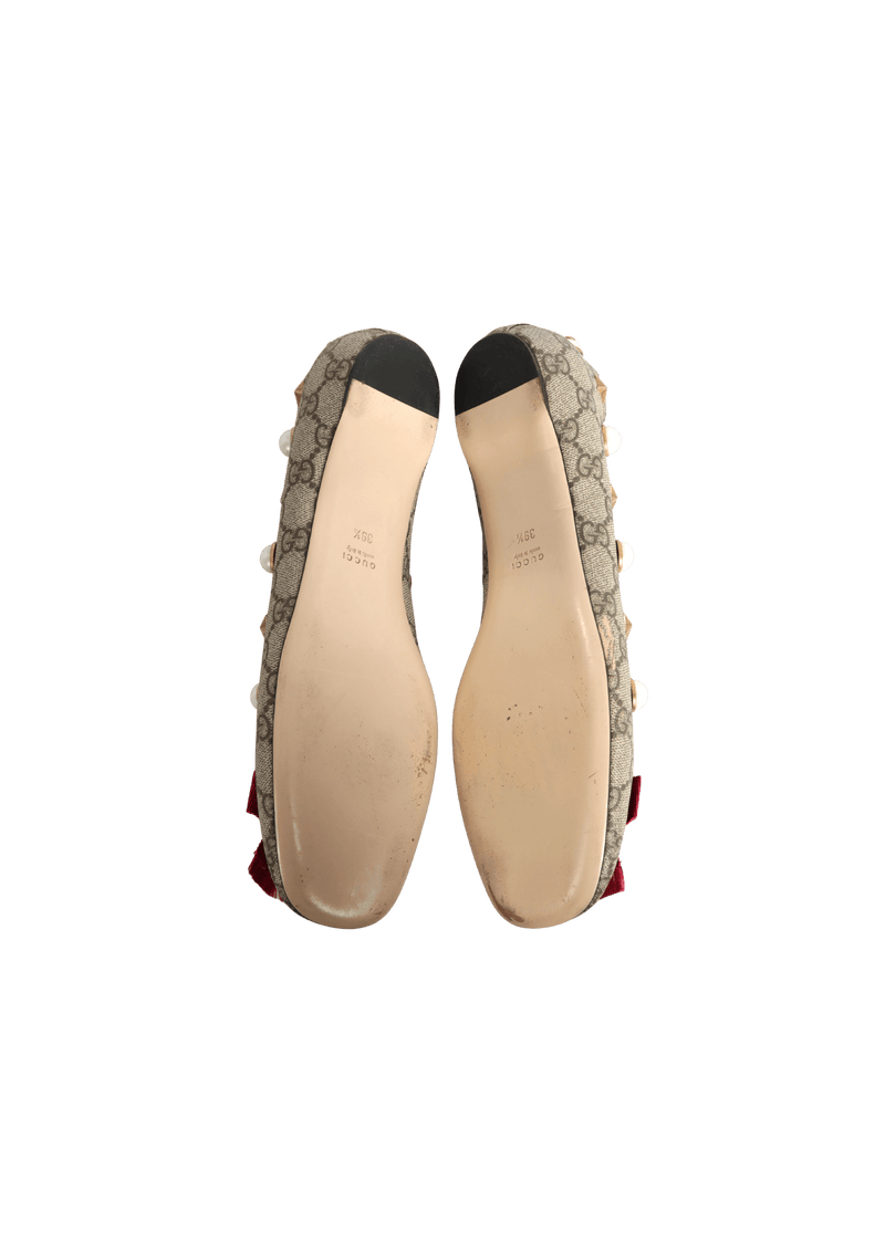 GG CANVAS BALLET FLATS 38.5