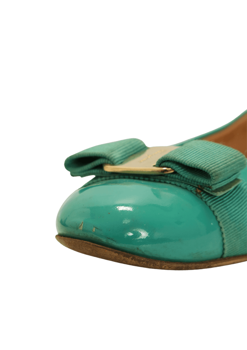 PATENT VARINA BALLET FLATS 38