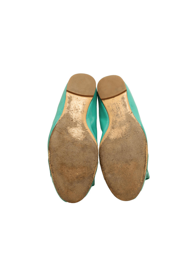 PATENT VARINA BALLET FLATS 38