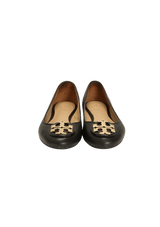 LEATHER BALLET FLATS 34