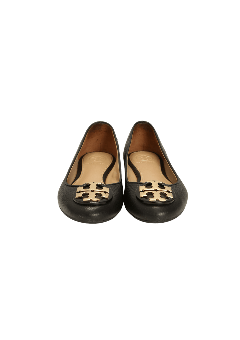 LEATHER BALLET FLATS 34