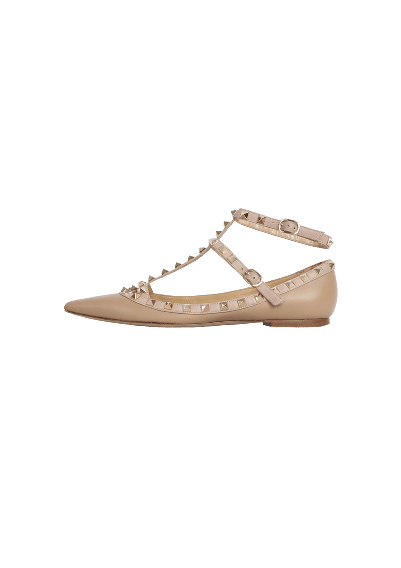 ROCKSTUD BALLET FLATS 36