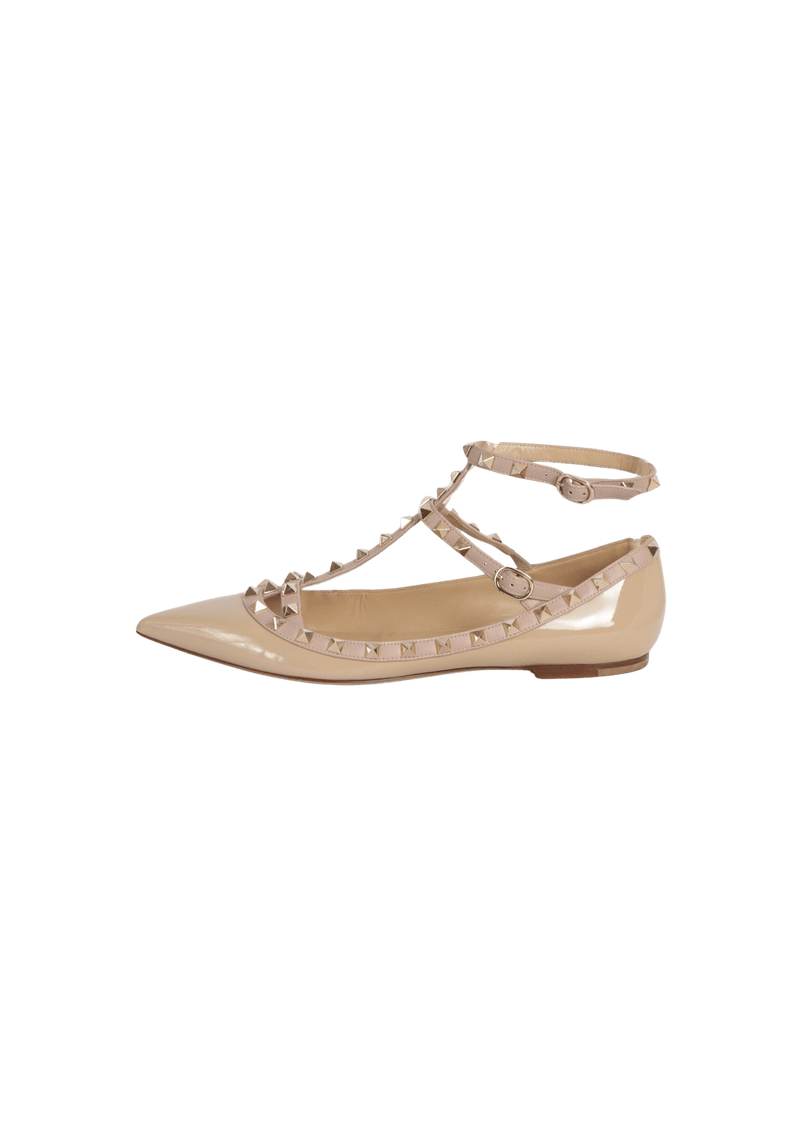 ROCKSTUD BALLET FLATS 38