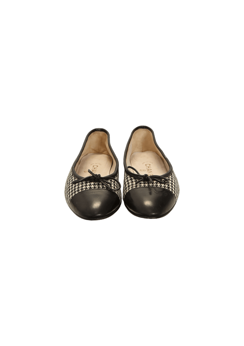 CC CAP TOE BALLET FLATS 34