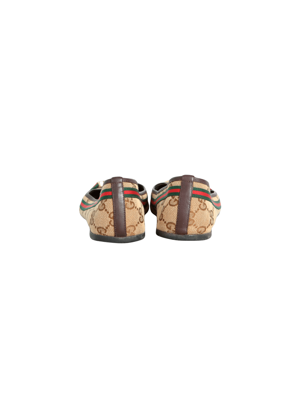 GG CANVAS BALLET FLATS 35.5