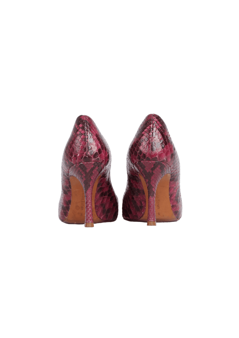 SNAKESKIN PEEP TOE  36