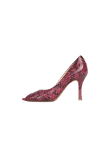 SNAKESKIN PEEP TOE  36