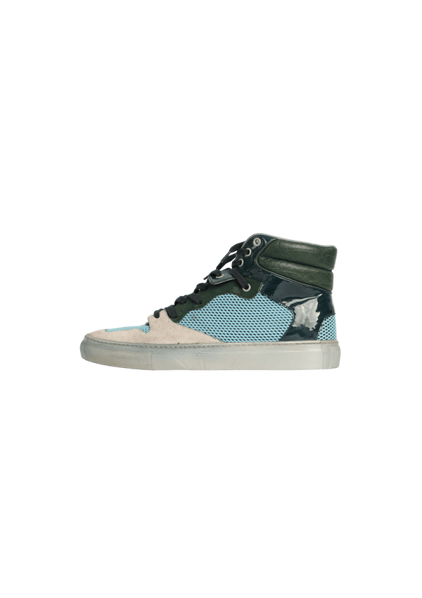 LEATHER HIGH TOP SNEAKERS 38