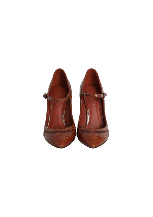 KARUNG SKIN MARY JANE PUMPS 35.5