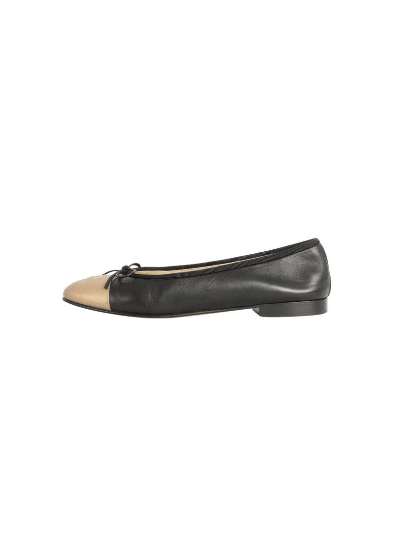 CC CAP TOE BALLET FLATS 38