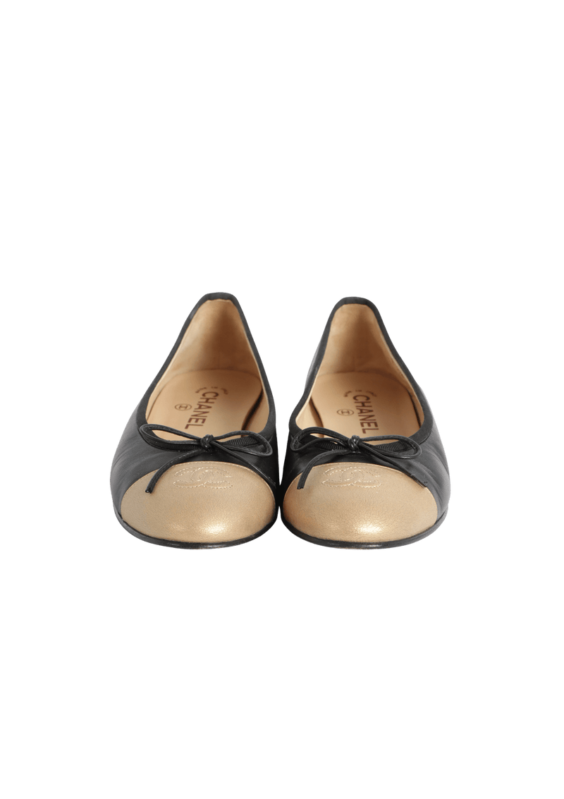 CC CAP TOE BALLET FLATS 38