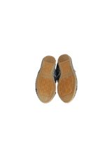 DENIM INTERLOCKING CC LOGO ESPADRILLES 33