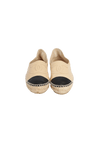 INTERLOCKING CC LOGO LEATHER ESPADRILLES 35