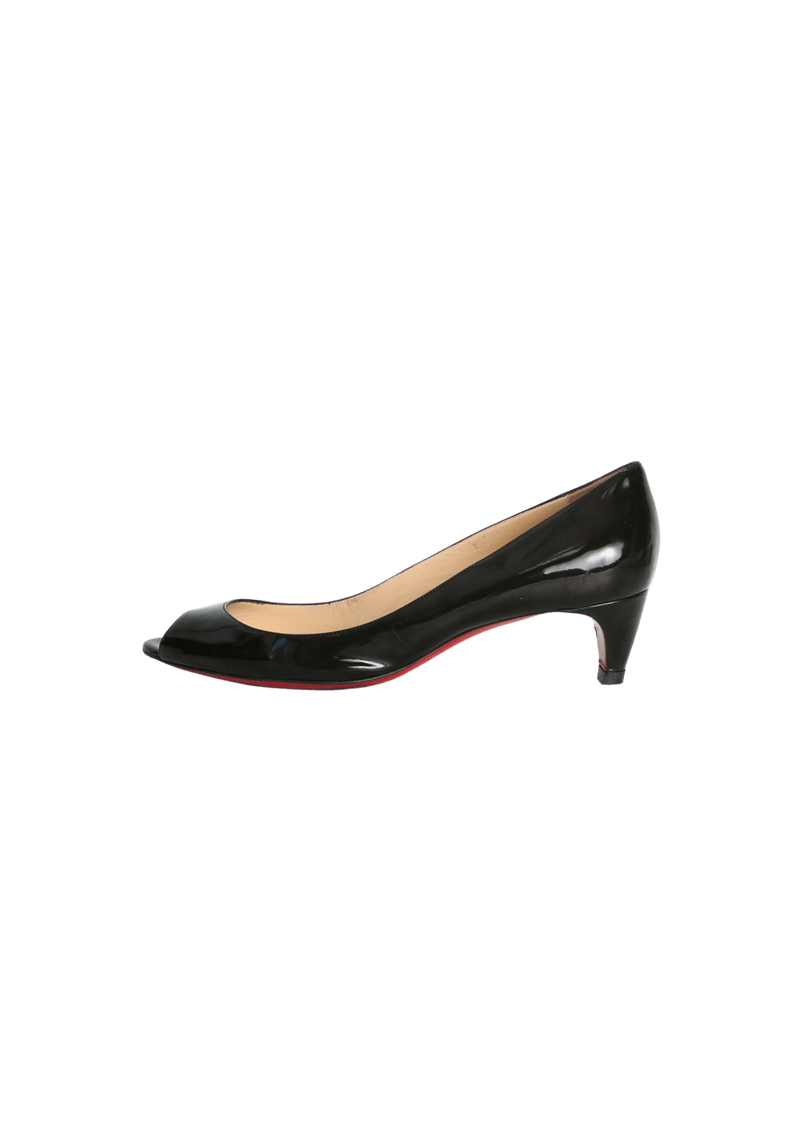 Peep toe preto