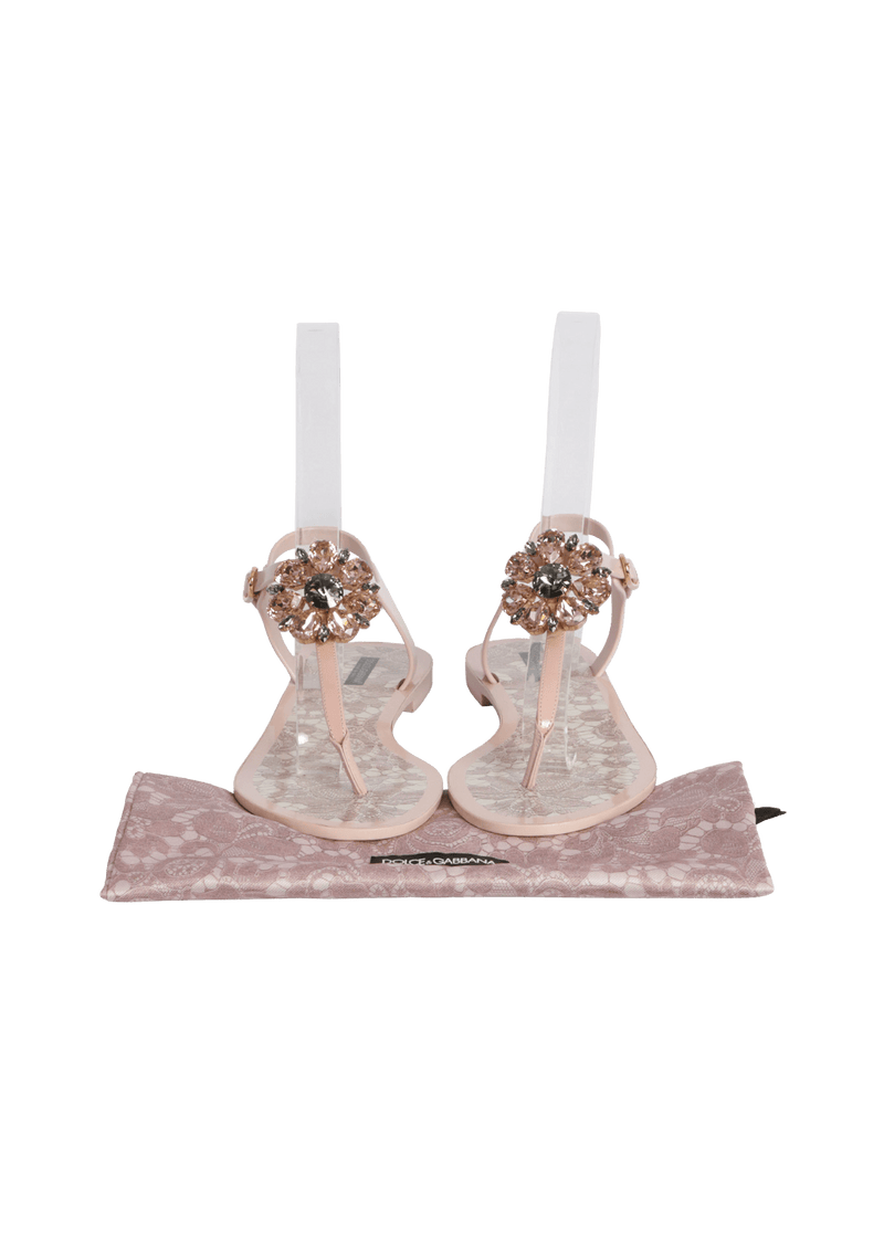 CRYSTAL SANDALS 37