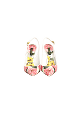 PRINTED SLINGBACK PUMPS  33