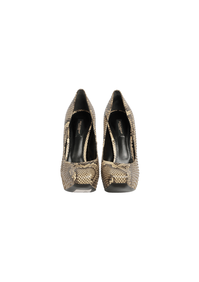 SNAKESKIN PUMPS 37