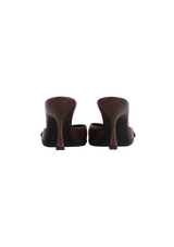 LEATHER MULES 36.5