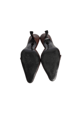 LEATHER MULES 36.5