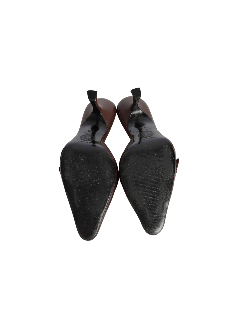 LEATHER MULES 36.5