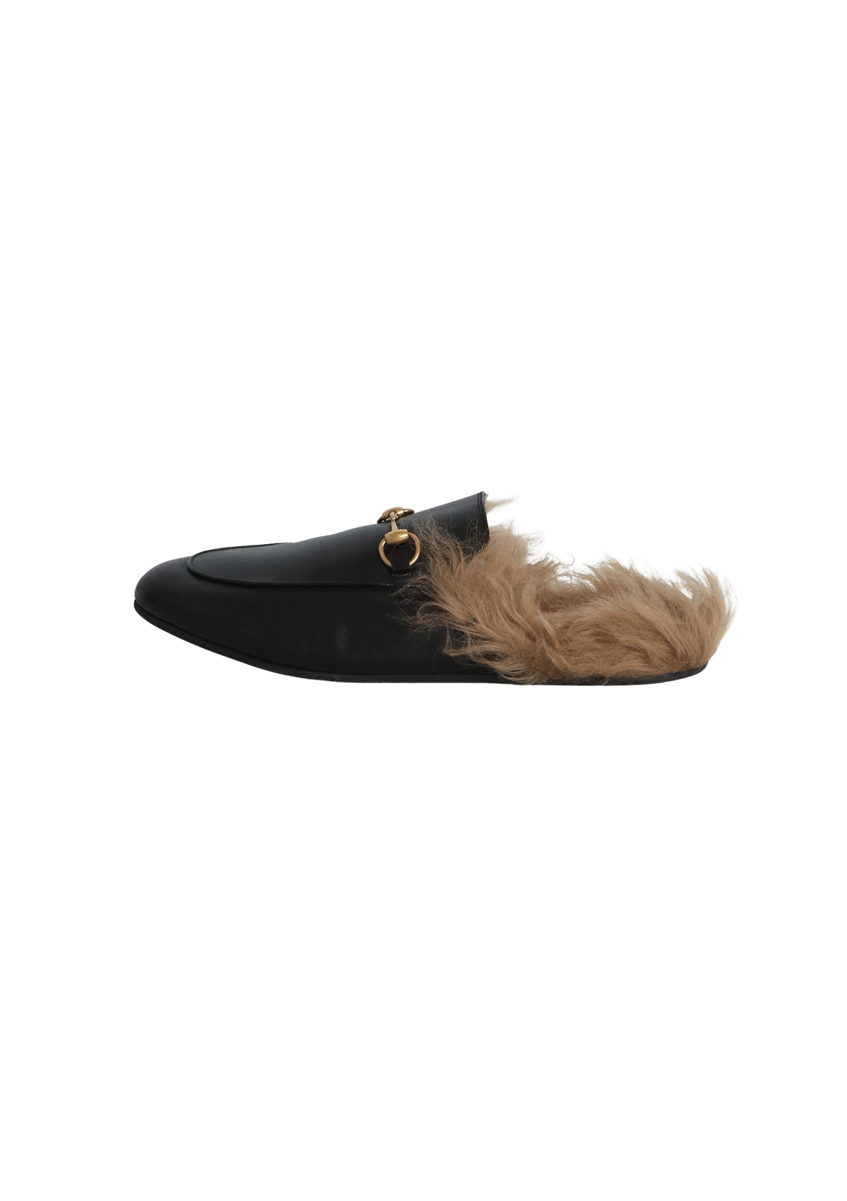 SAPATO GUCCI FUR PRINCETOWN MULES PRETO 38 ORIGINAL – Gringa