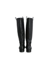 INTERLOCKING G KNEE HIGH LEATHER BOOTS 36