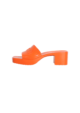 RUBBER SLIDE SANDALS 35