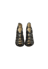 LEATHER STUDDED PUMPS 32.5