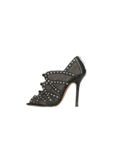 LEATHER STUDDED PUMPS 32.5