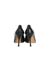 PATENT LEATHER PEEP TOE 36.5