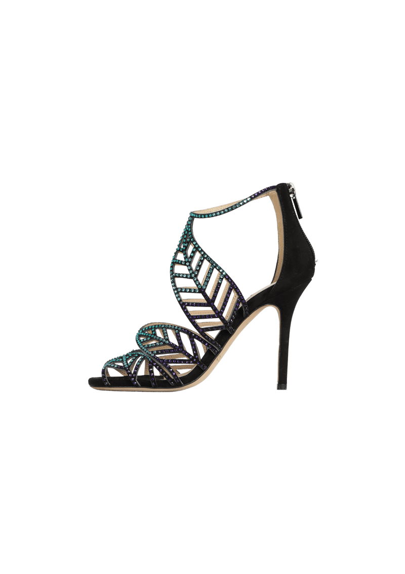 SUEDE KALLAI LEAF SANDALS  33