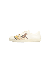 COMICS PATCH LEATHER SNEAKERS 38