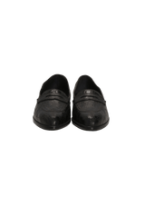 CROCODILE PENNY LOAFERS 36