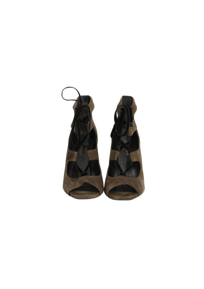 SUEDE GLADIATOR SANDALS  37