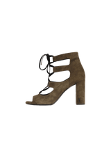 SUEDE GLADIATOR SANDALS  37