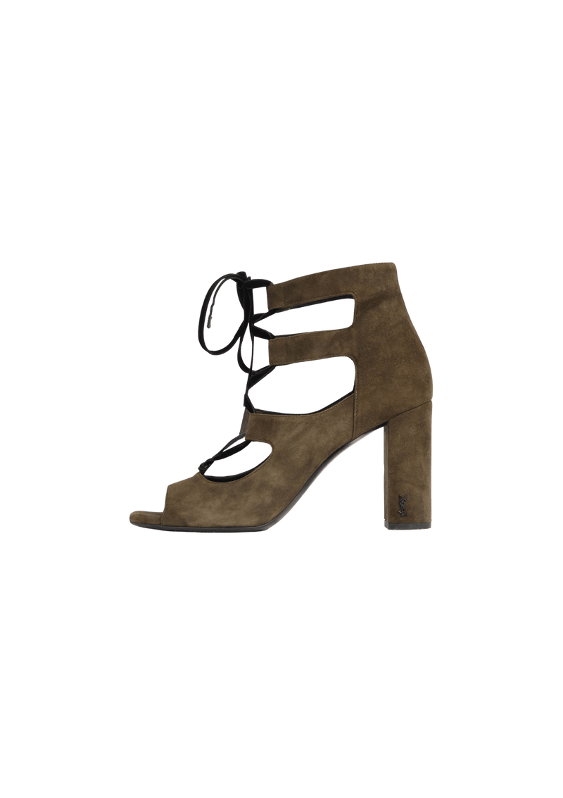 SUEDE GLADIATOR SANDALS  37