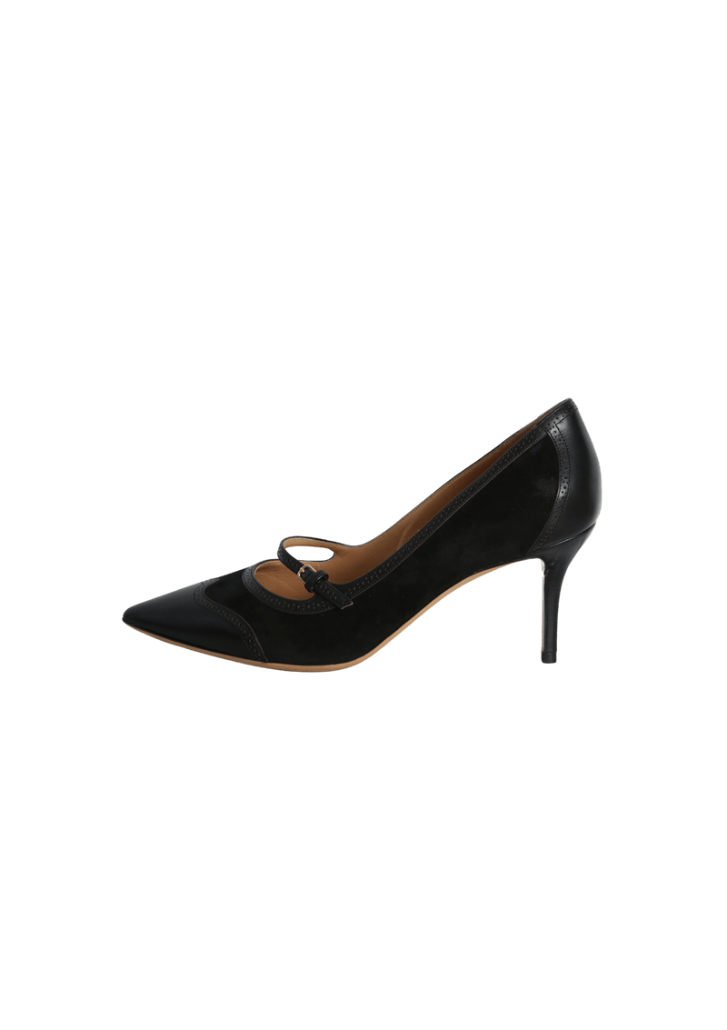 SUEDE LEATHER PUMPS 37.5