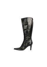 LEATHER BOOTS 38