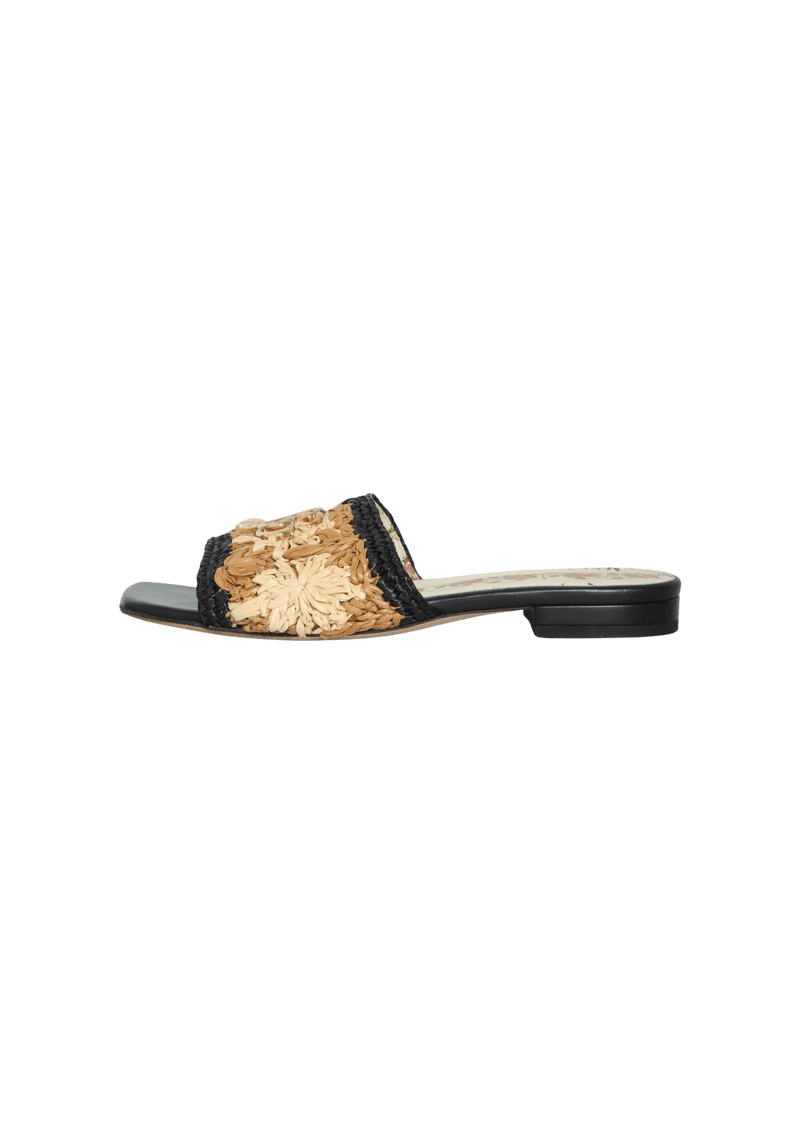 JOLIE RAFFIA SLIDES 35.5