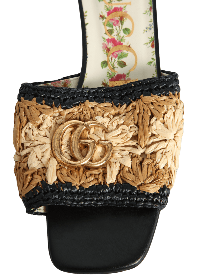 Gucci 2025 raffia slides