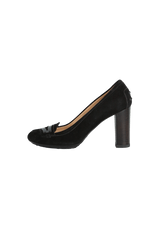 SUEDE PUMPS 35.5
