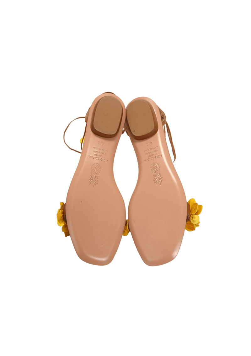 LACED BOUGAINVILLEA FLAT SANDALS 35