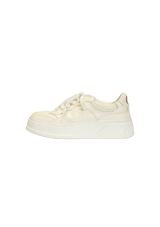 GG MONOGRAM EMBOSSED PERFORATED CHUNKY PLATFORM SNEAKERS 35.5