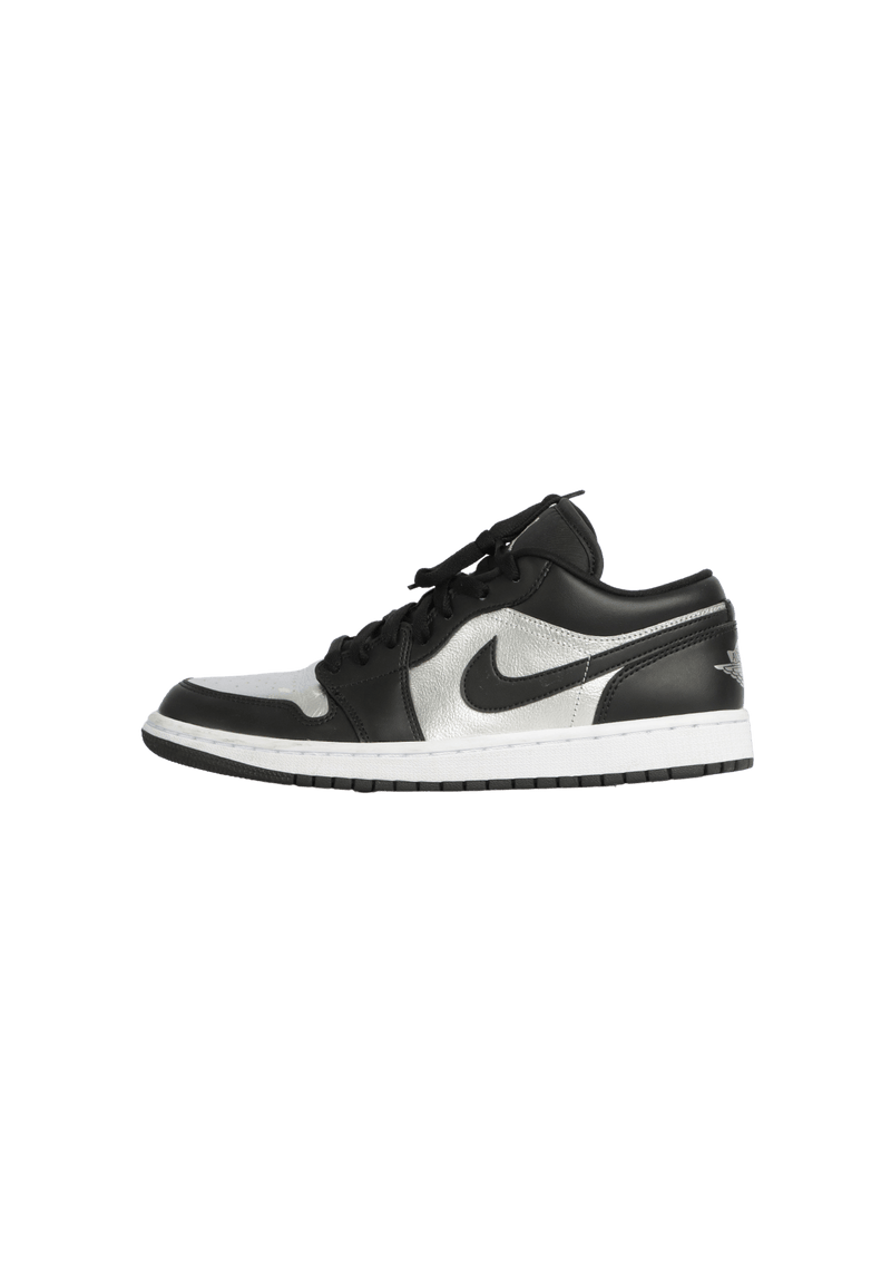 AIR JORDAN 1 LOW BLACK METALLIC SILVER 39.5